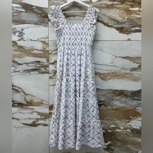 Hill House Home The Ellie Nap Dress in Trellis Pattern size M